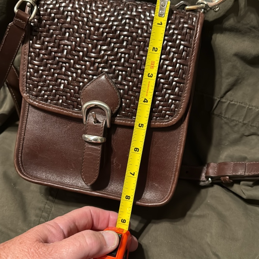 Vintage Brighton Leather Bag/Crossbody/Camera Bag with leather Interior - Picture 3 of 14